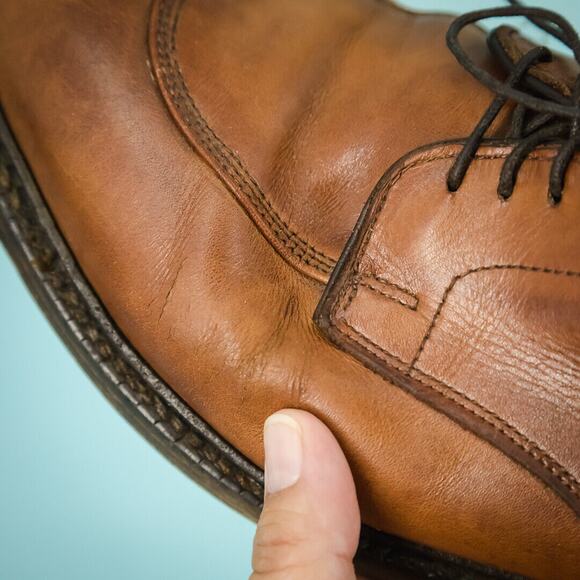 Allen Edmonds Size 9.5 D Wide Brown Leather Walton Lace Derby Dress Shoes main image 7